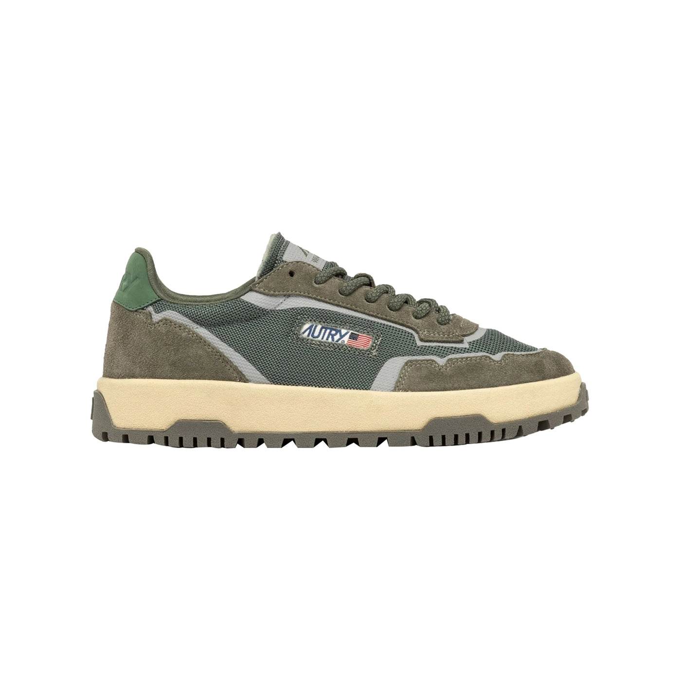 Sneakers Uomo Wildpace Low Verde, con inserti in mesh e punta tonda