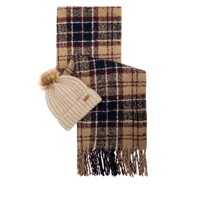 Set regalo Donna Berretto e Sciarpa Saltburn Beige