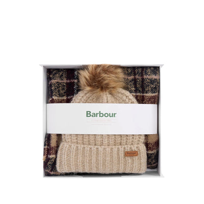 Set regalo Donna Berretto e Sciarpa Saltburn Beige confezione regalo