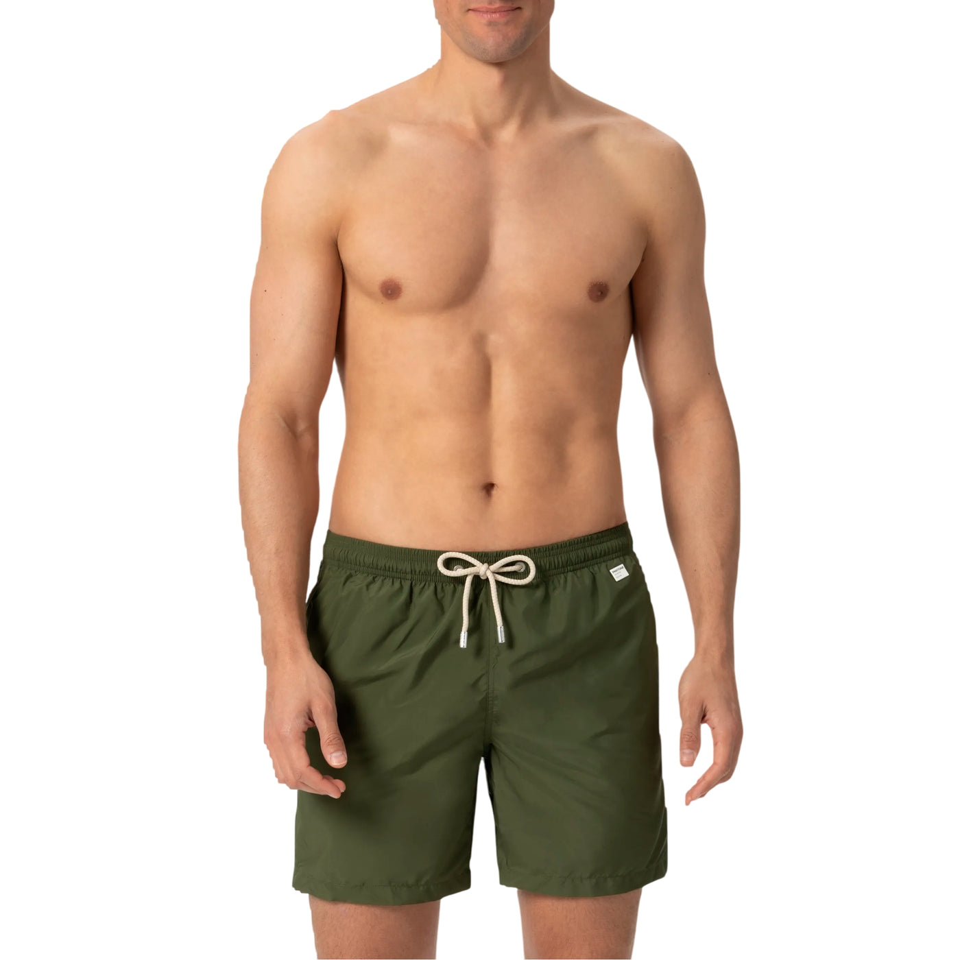 Costume mare Uomo Lighting Pantone Verde militare modello frontale