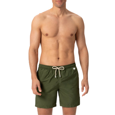 Costume mare Uomo Lighting Pantone Verde militare modello frontale