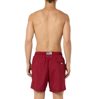 Costume mare Uomo Lighting Pantone Bordeaux modello retro