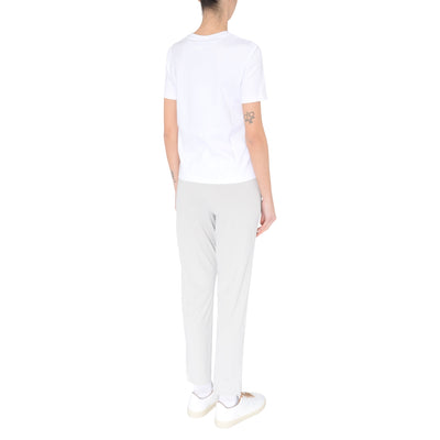 Pantaloni Lipari Donna in morbido tessuto grigio modella retro
