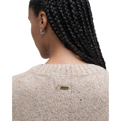 Maglione girocollo Donna Lavensdale Beige dettaglio retro