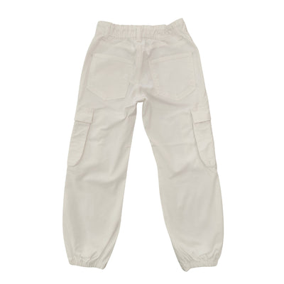 Pantaloni Cargo da Bambina in bianco retro