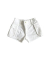 Shorts cargo Bambina in denim bianco