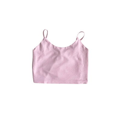 Top Bambina con bretella Rosa