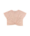 T-shirt cropped da Bambina con dettaglio cuore