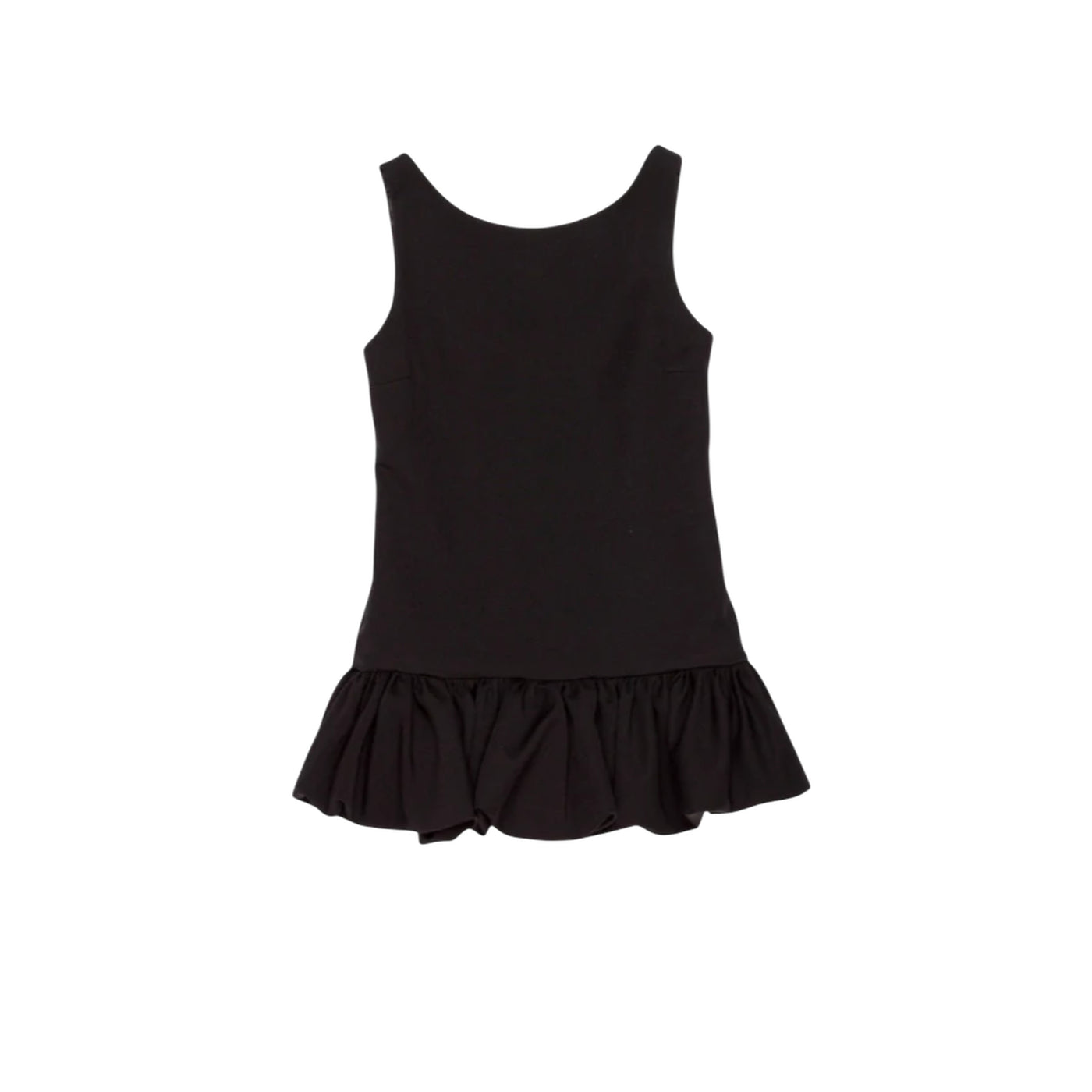 Abito con balza Grant nero