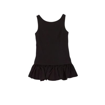 Abito con balza Grant nero