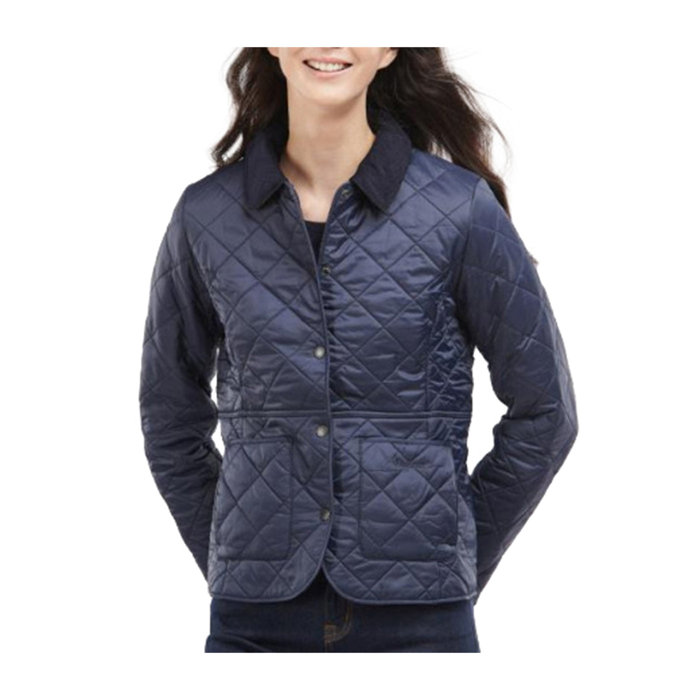 Women's quilted jacket with collar