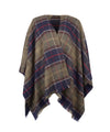 Stola Donna Tartan con bordo sfrangiato