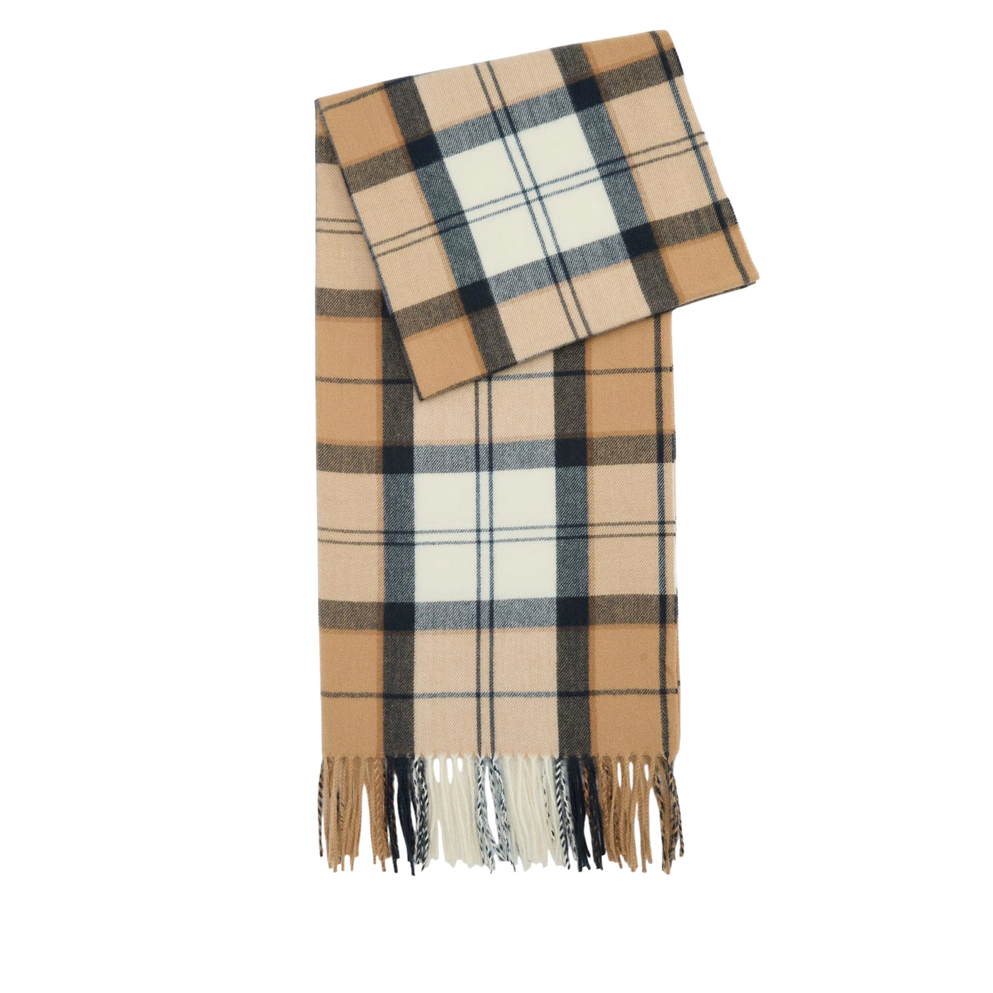 Sciarpa Donna Stanway con frange beige