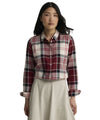 Camicia Donna Bredon Rossa, con logo ricamato