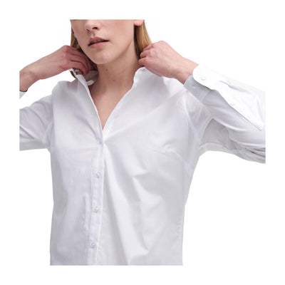 Camicia Donna con rifiniture interne tartane e colletto classico