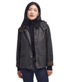 Giubbotto Donna in cotone cerato Avon modella frontale 