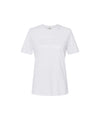 T-shirt Donna in tinta unita bianca con logo