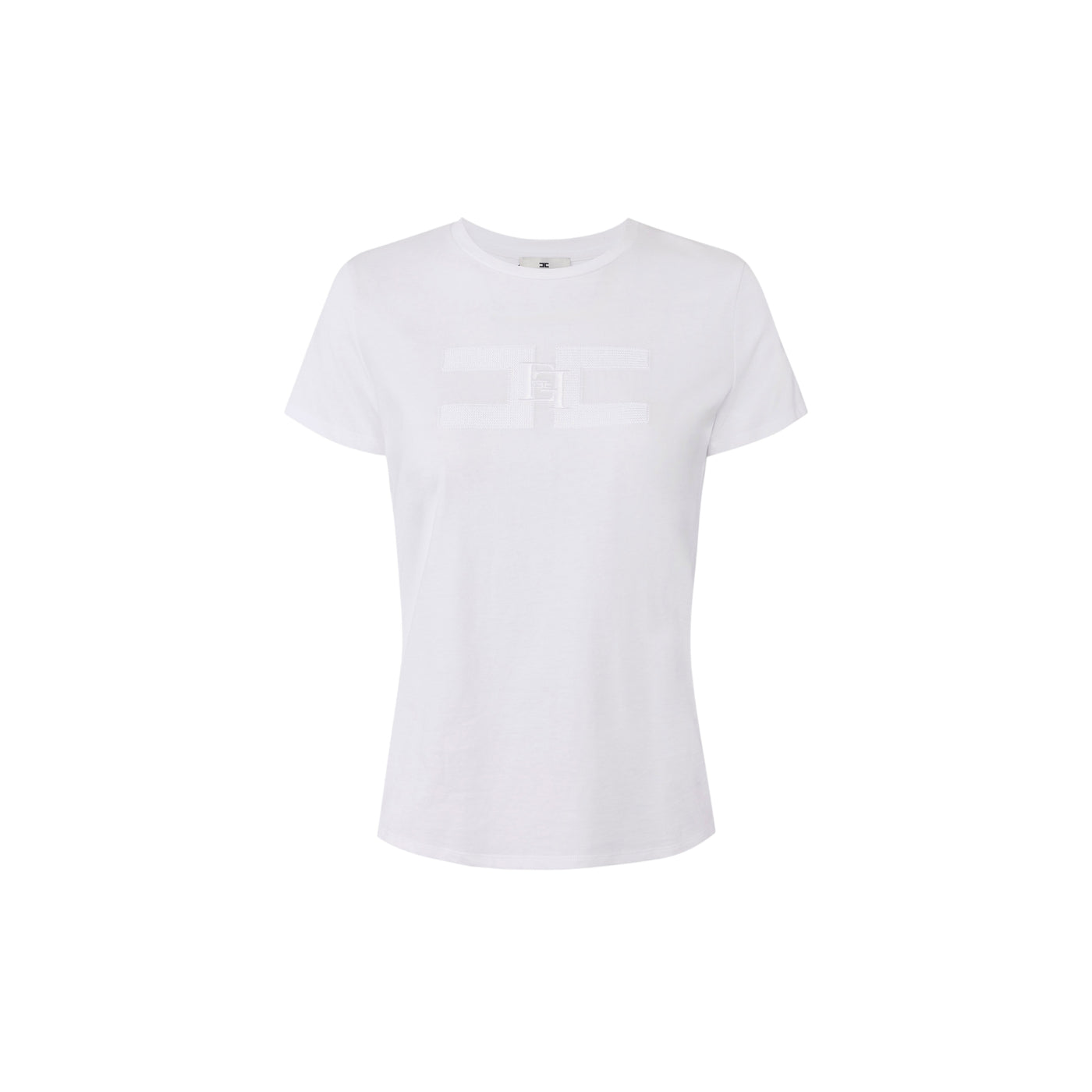 Acquista subito la T-shirt Donna, in puro cotone, maniche corte e dettaglio ricamato con logo, firmata Elisabetta Franchi su Old England: vieni a scoprire tutta la collezione sul nostro sito