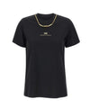 T-shirt Donna in jersey di cotone con collana dorata