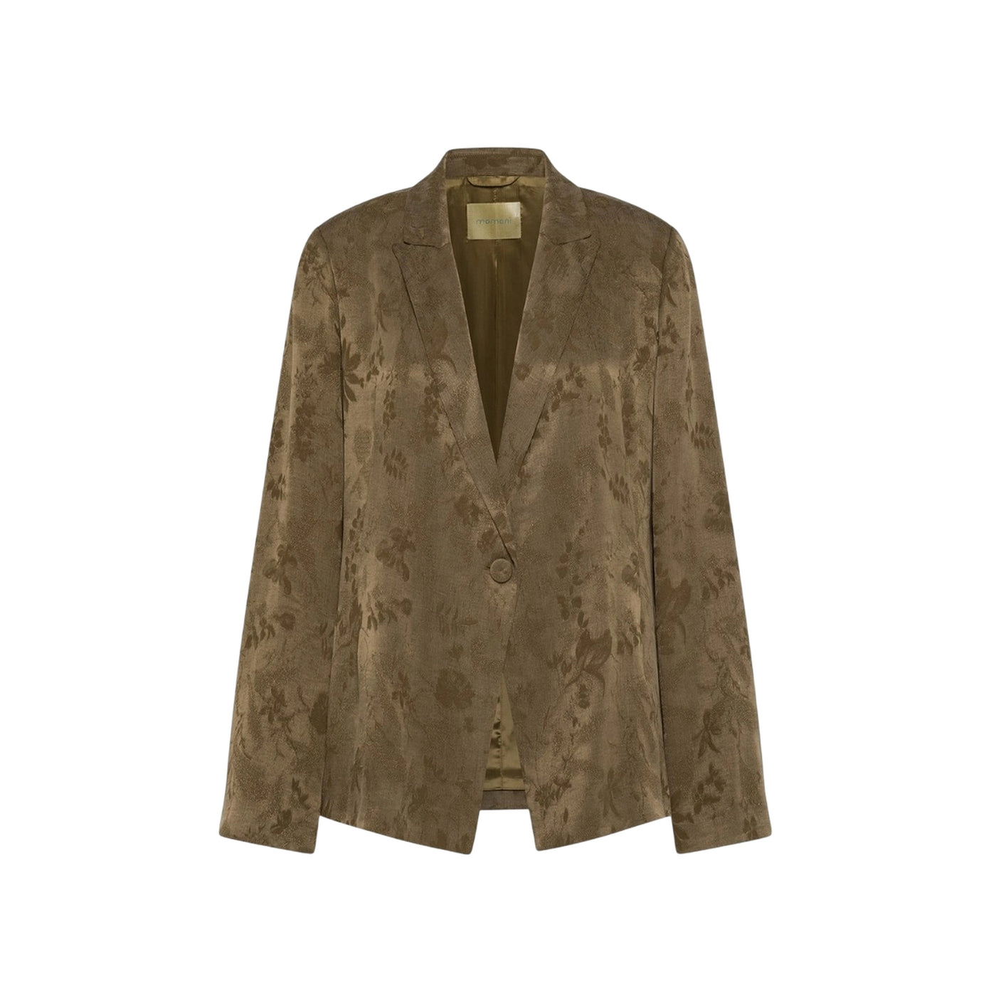 Giacca Donna monopetto jacquard Verde militare