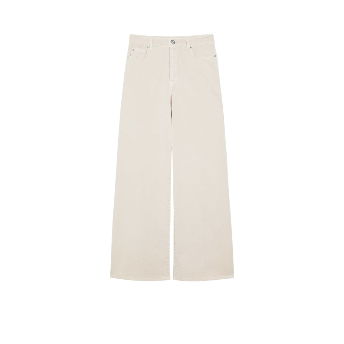 Pantaloni Donna Wide leg beige chiaro