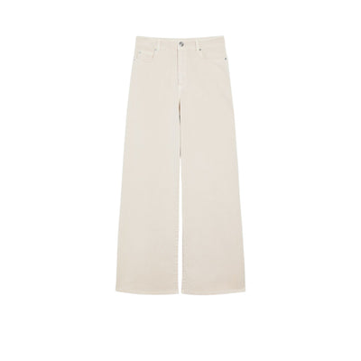 Pantaloni Donna Wide leg beige chiaro