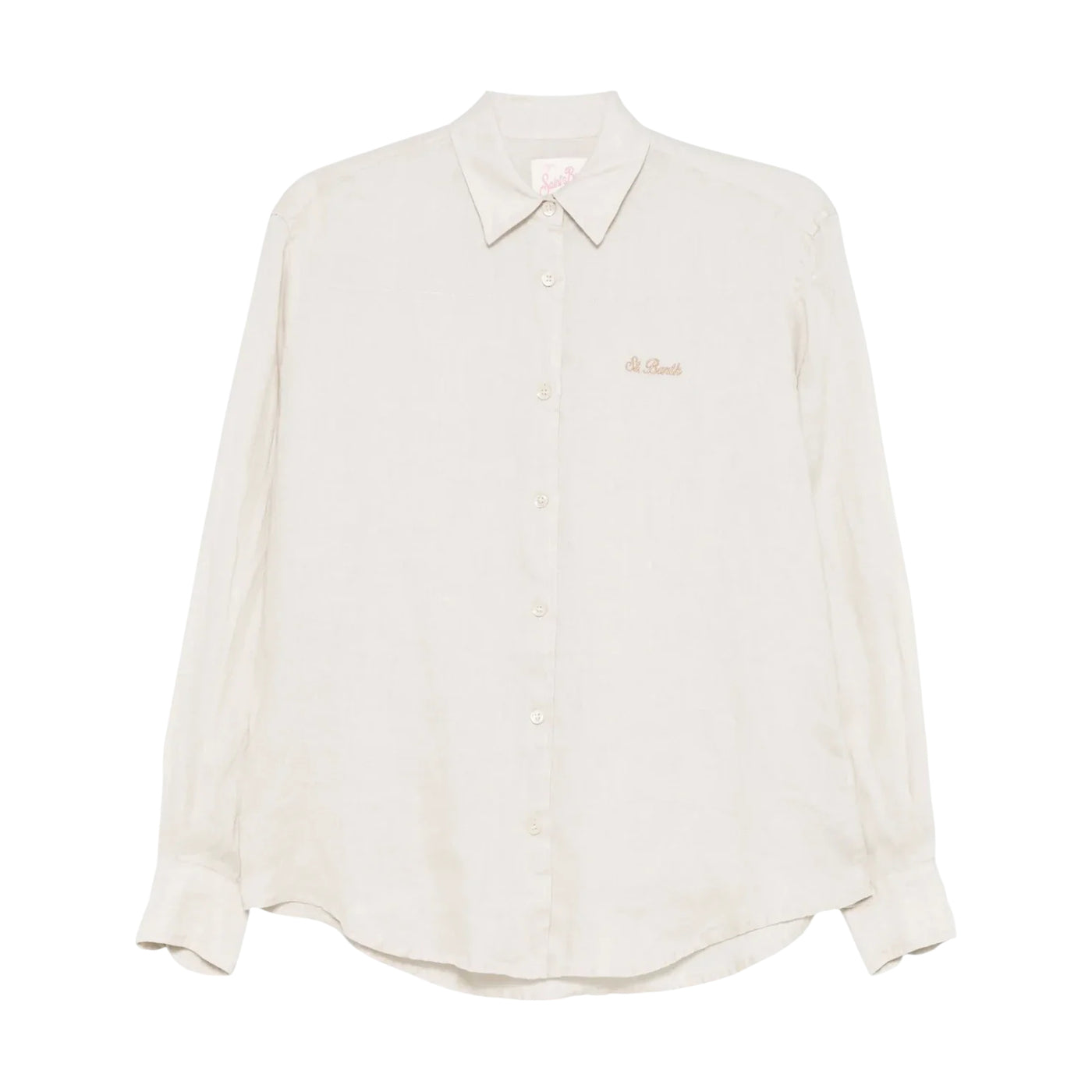 Camicia Donna in lino Meredith con logo ricamato