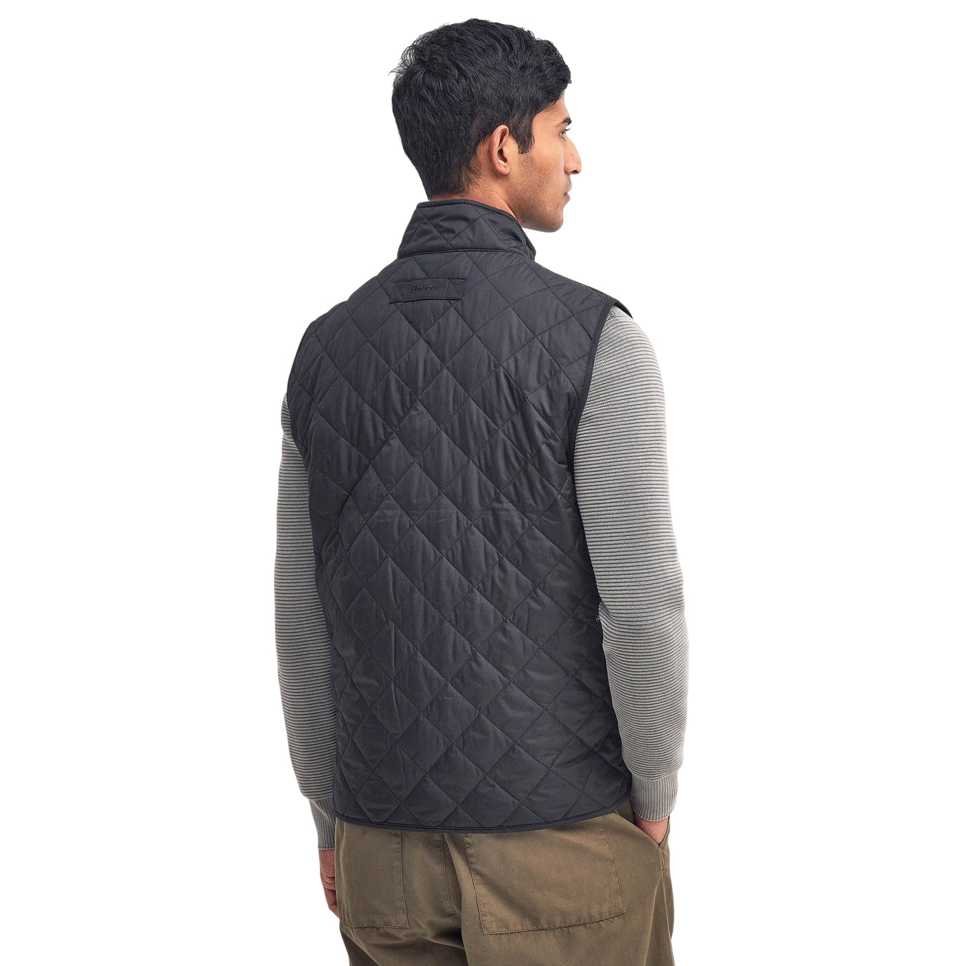 Gilet Uomo Lowerdale trapuntato a rombi modello retro