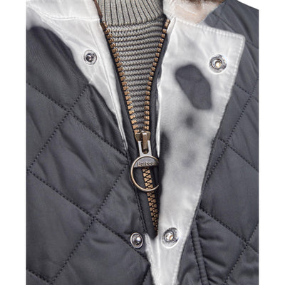 Gilet Uomo Lowerdale trapuntato a rombi dettaglio zip