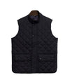 Gilet Uomo Navy, con patte laterali e collo alto 