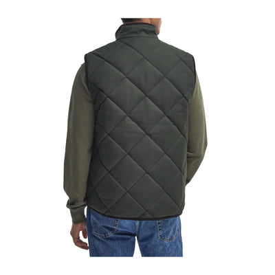 Retro Gilet con trapuntatura a quadri