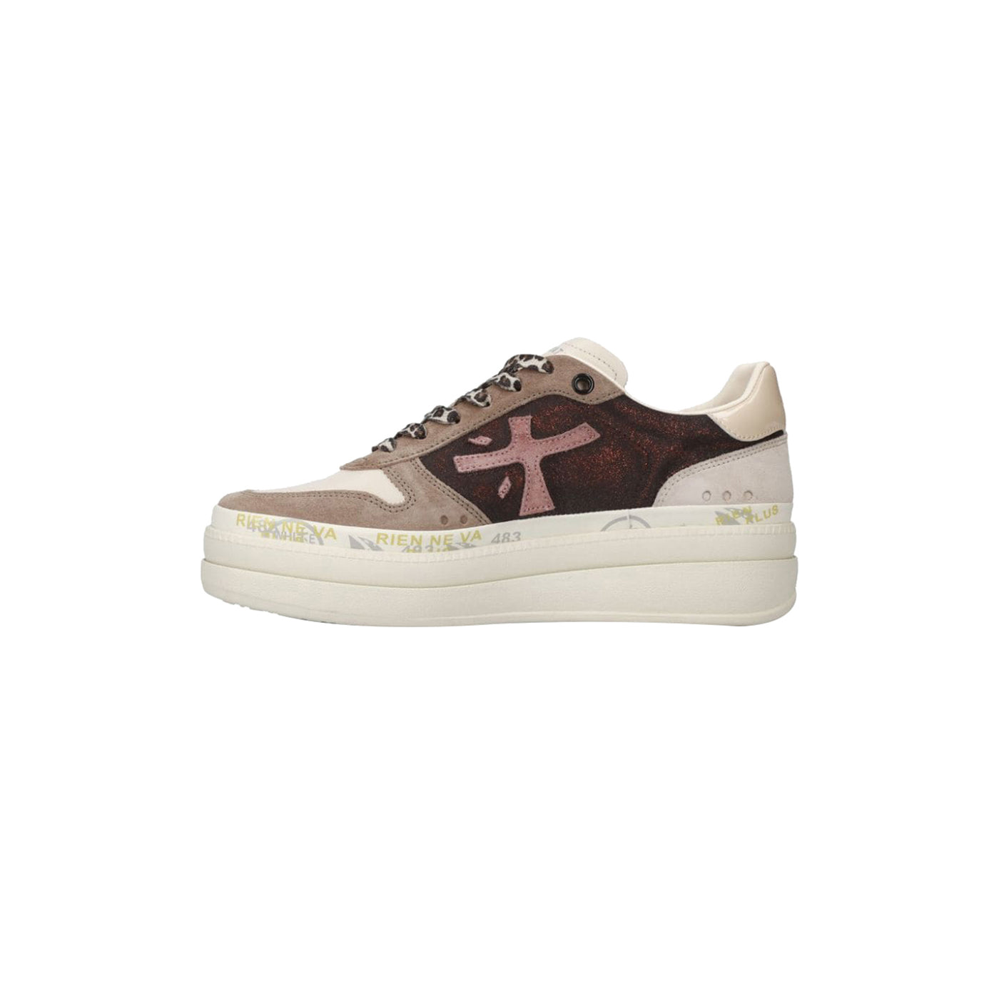 Sneakers con suola platform doppio strato