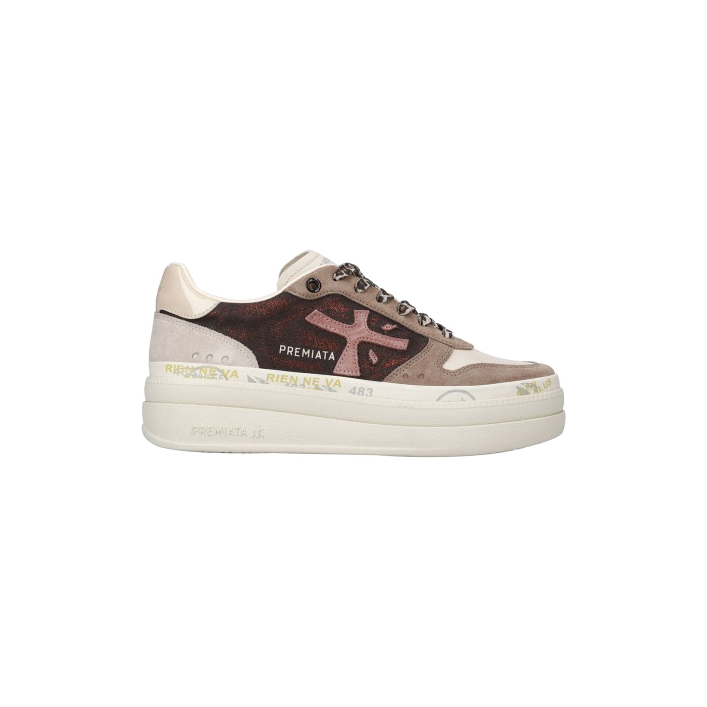 Sneakers con suola platform doppio strato