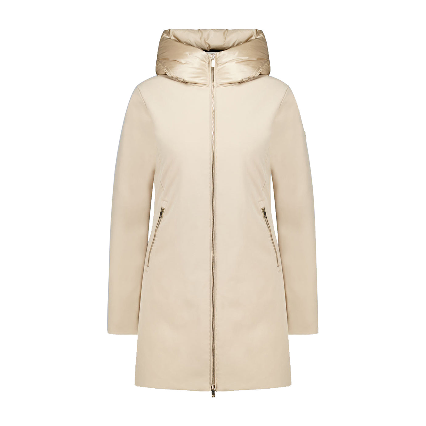 Piumino Donna lungo Mire 2.2 Beige frontale