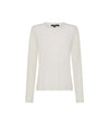 T-shirt Donna Bianca morbida, con scollatura girocollo 