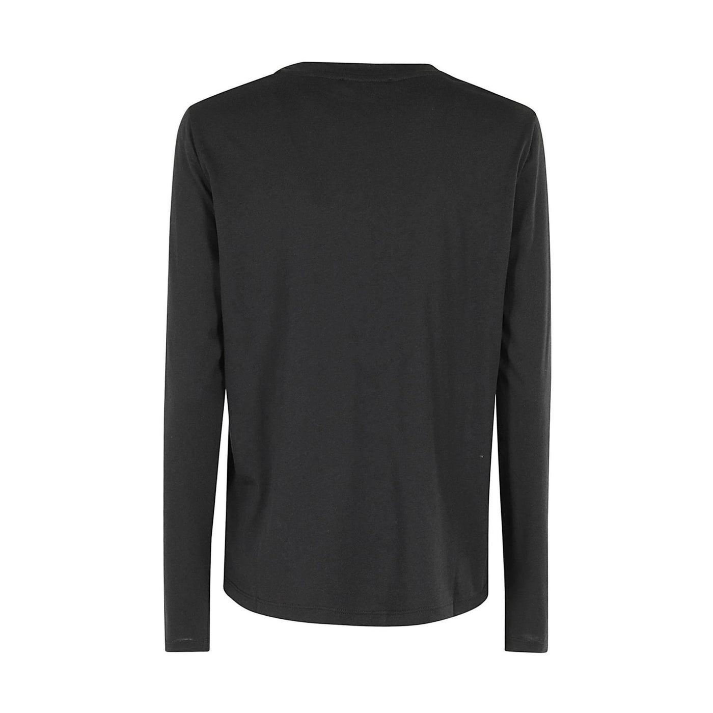 T-shirt Donna Nera, a girocollo, dal design minimal