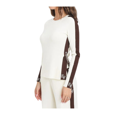 Maglia Donna con bande logate e spacchi sul fondo
