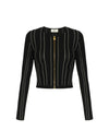 Cardigan Donna con origami e full zip