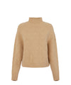 Maglia Donna con losanghe jacquard Beige