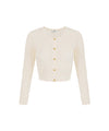Cardigan Donna in maglia con ricami à jour