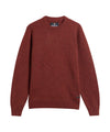 Maglia Uomo Rossa, in pura lana, con toppe sui gomiti