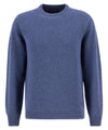 Maglia Uomo Celeste, in pura lana, con toppe sui gomiti 