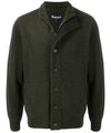 Cardigan Uomo in lana, con collo alto e toppe 