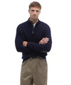 Maglia Uomo con mezza zip Holden Navy modello frontale