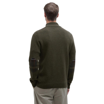 Maglia Uomo con mezza zip Holden Verde oliva modello retro