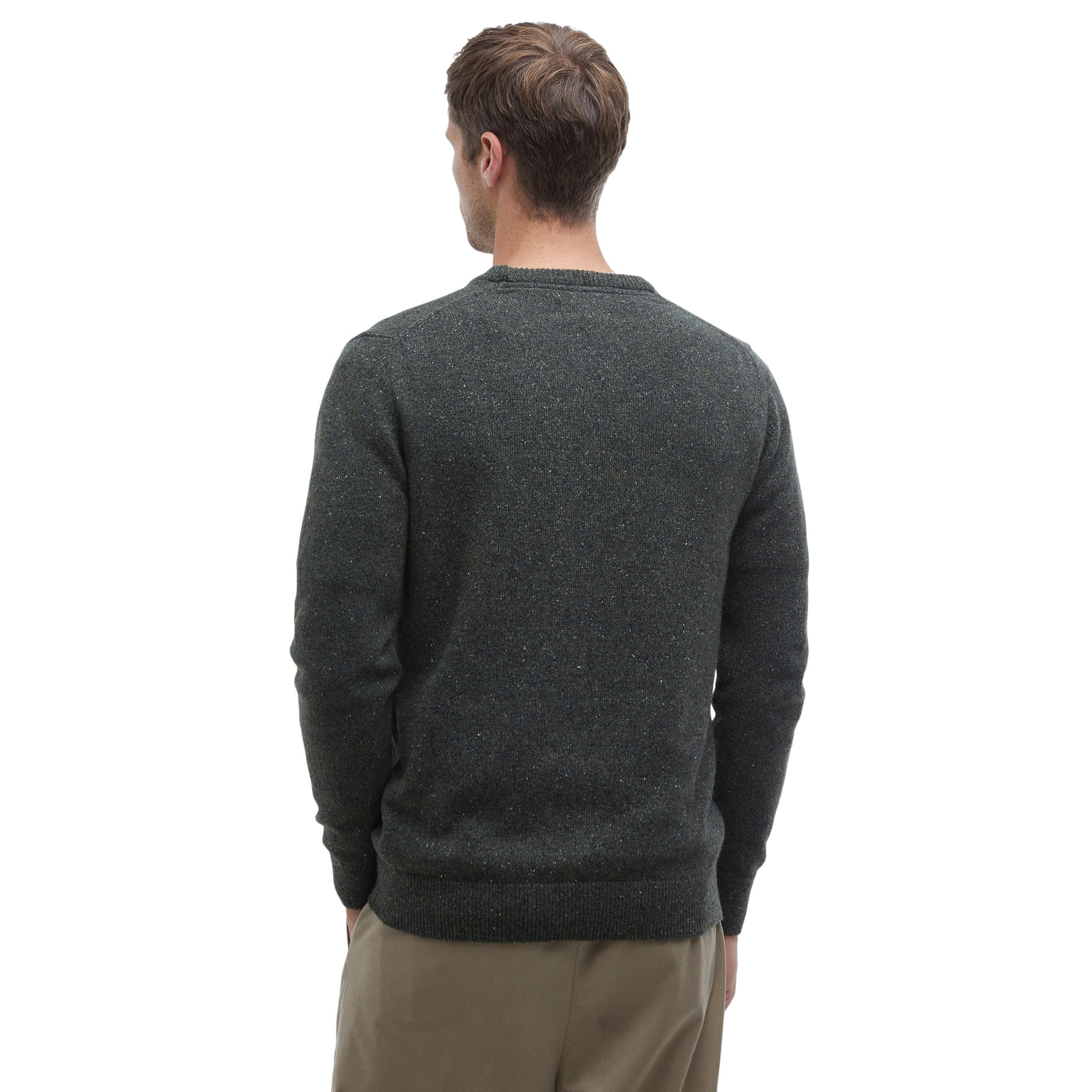 Maglione Uomo Girocollo Essential Tisbury Verde modello retro