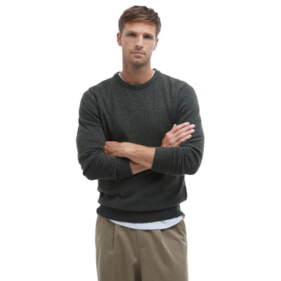Maglione Uomo Girocollo Essential Tisbury Verde modello frontale