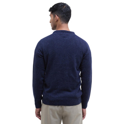 Maglione Uomo Girocollo Essential Tisbury Navy modello retro
