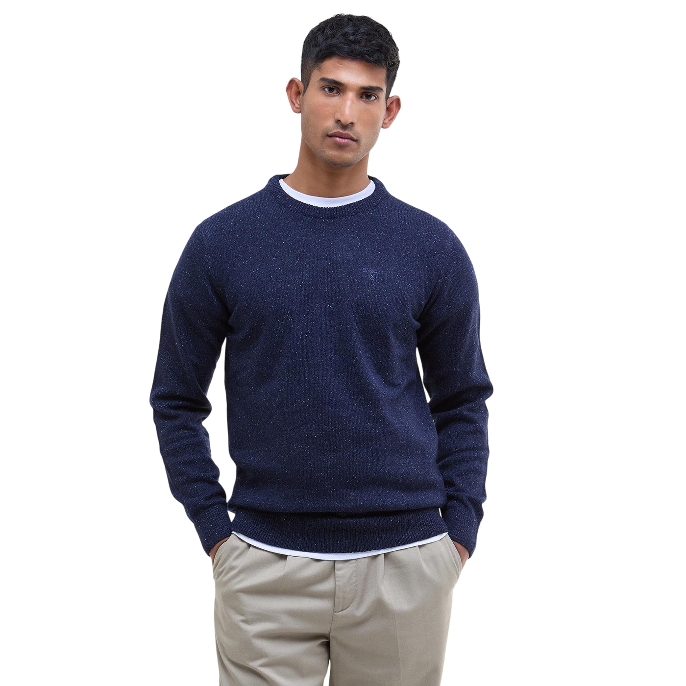 Maglione Uomo Girocollo Essential Tisbury Navy modello frontale