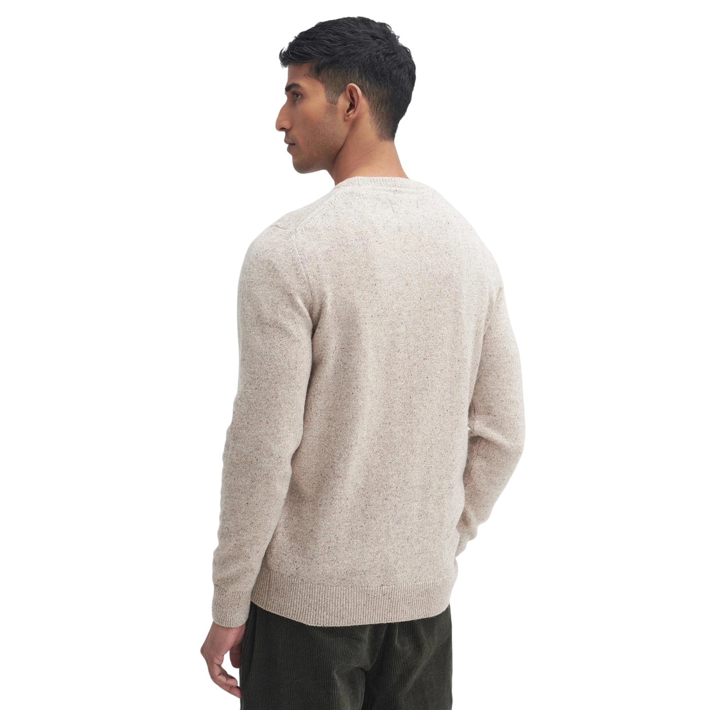 Maglione Uomo Girocollo Essential Tisbury Beige modello retro
